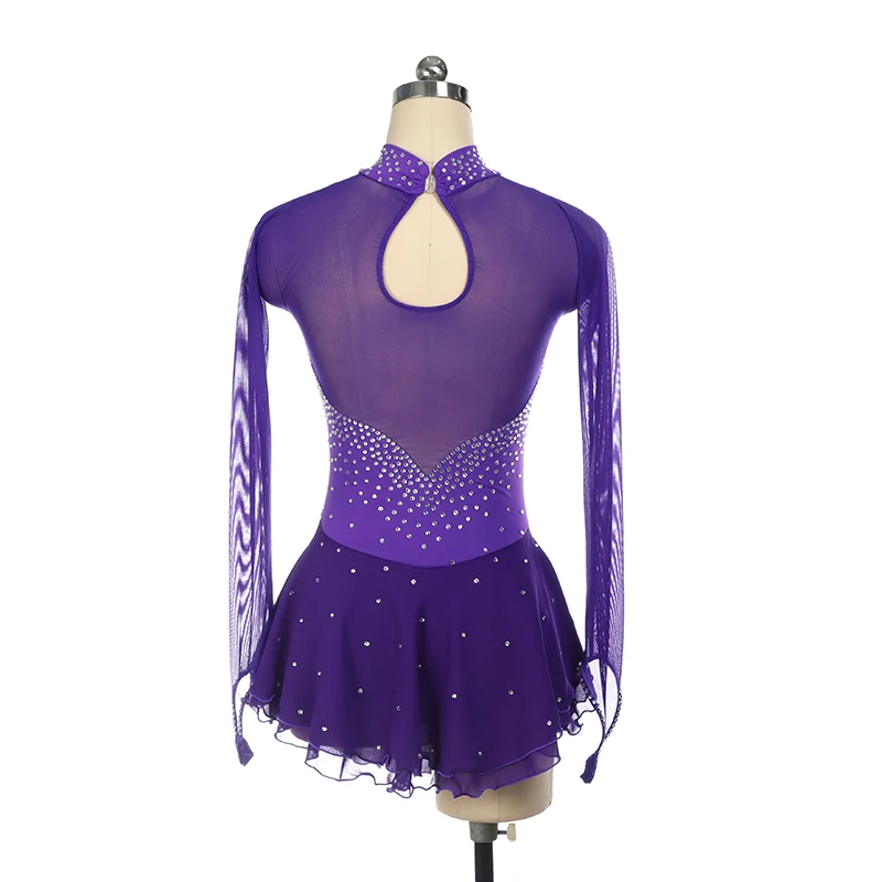 Nasinaya Figure Skating Competition Training Women\'s Dress Children\'s Rhythmic Gymnastics Performance Purple Blue Costume