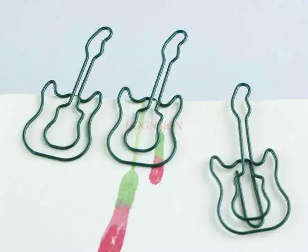 12pcs Cartoon Shape Bassist Paper Clip Cartoon Shape Paper Clip Text Creation Paper Clip