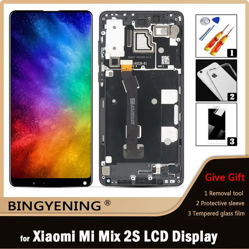 

Original For Xiaomi Mi Mix 2S LCD Display Screen Touch Digitizer Assembly For 5.99 inch Xiaomi Mi Mix2S With Frame Replace