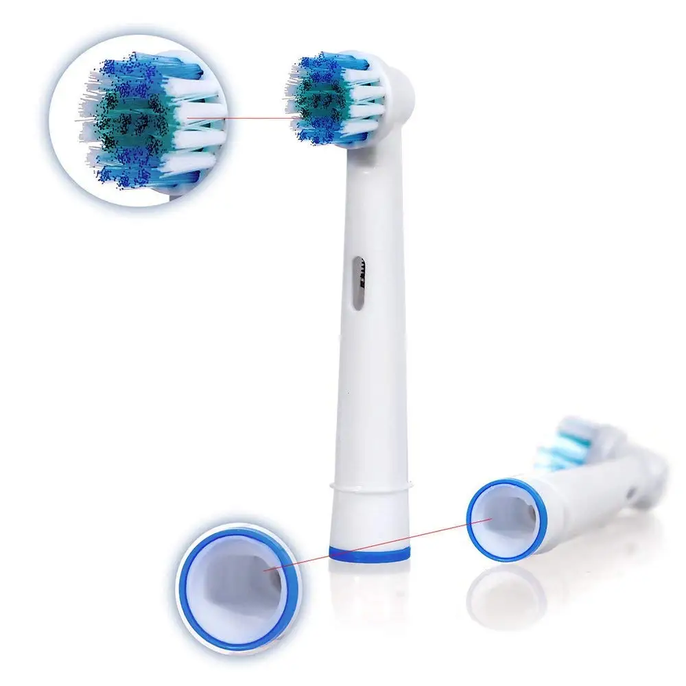 8x Đầu Bàn Chải Thay Thế Cho Bàn Chải Đánh Răng Điện Oral-B Phù Hợp Tiến Công Suất/Pro Sức Khỏe/Áo Lót Triumph/3D excel/Sức Sống Precision Clean