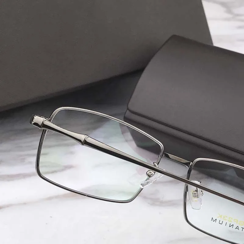 Cubojue 24k Gold Titanium Reading Glasses Men High Quality Brand Presbyopia Spectacles Full Rim Ultra Light Eyeglasses