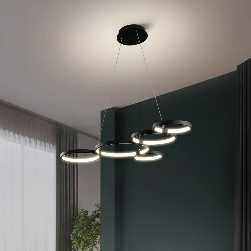 Imagem -02 - Neo Brilho Clássico Moderno Led Pingente Luz para Cozinha Sala de Jantar Suspensão Luminária Pendurado Luminárias