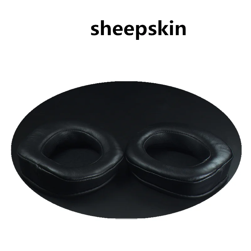 Substituição da pele de carneiro earpads espuma memória para denon AH-D600 ahd7100 fones de ouvido almofada capa travesseiro alta qualidade proteína couro
