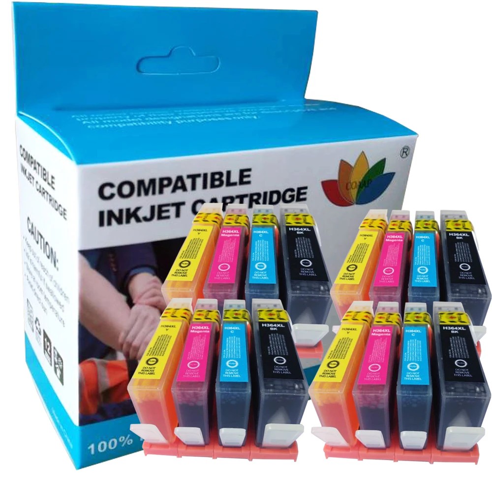 

16 Compatible Ink cartridges for hp364 CB321EE CB323EE CB324EE CB325EE for HP Deskjet 3524 3522 3070A Photosmart 5520 5522 7510