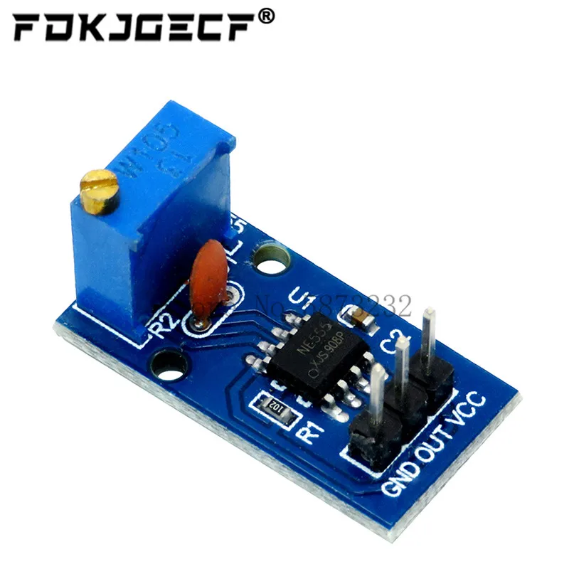 DC 5V 12V NE555 Adjustable Resistance Frequency Pulse Generator Module Single Channel Output for Arduino Smart Car