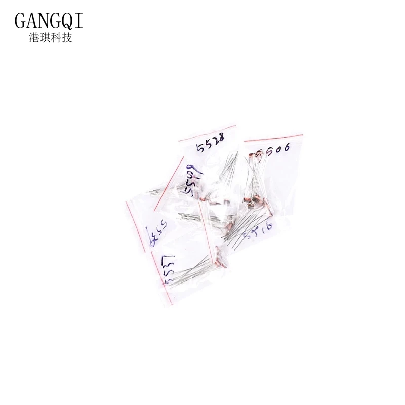 50 قطعة/الوحدة LDR صور ضوء المقاوم الحساسة الكهروضوئية Photoresistor عدة GL5506 GL5516 GL5528 GL5537 GL5539 5 القيم * 10 قطعة