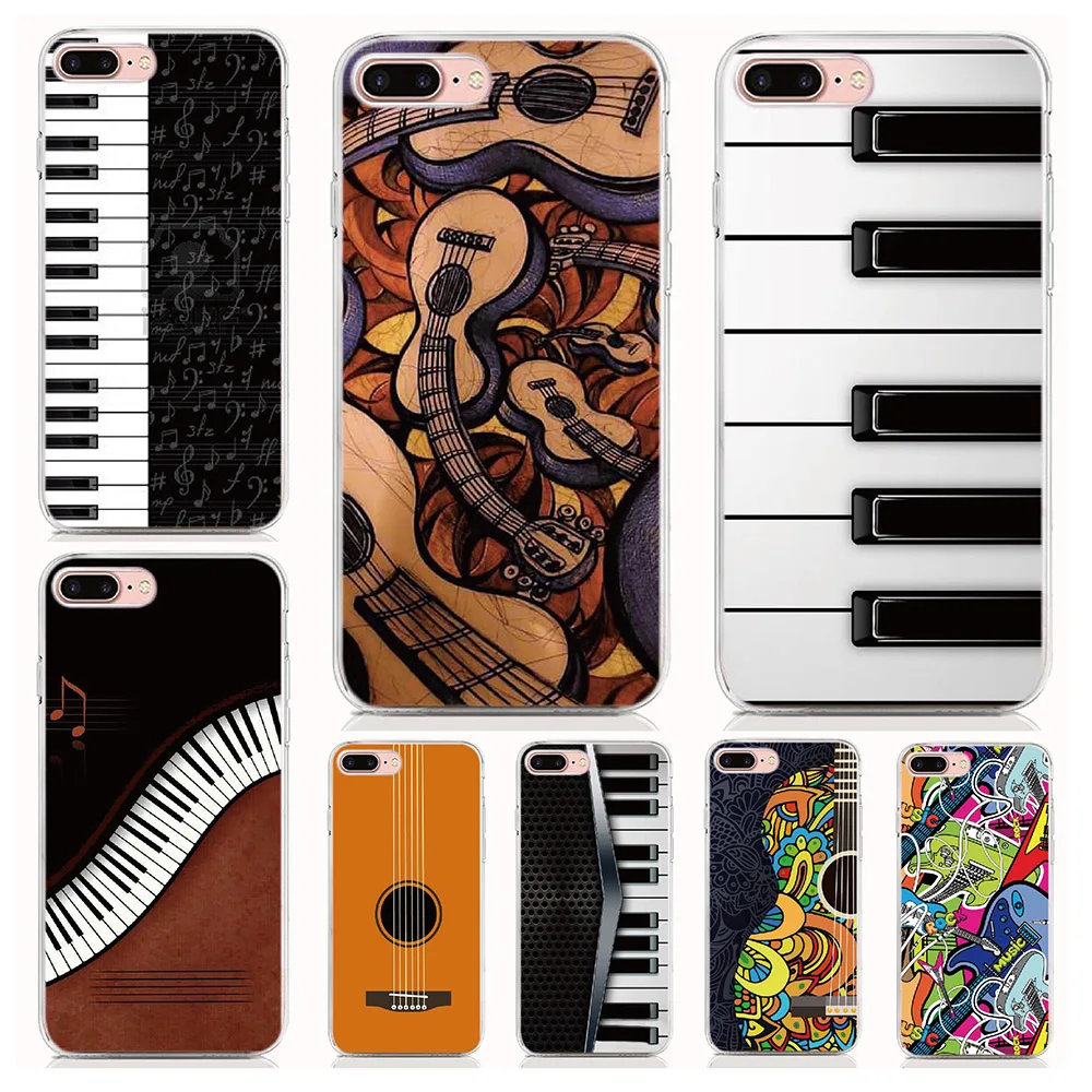 For Elephone P9000 P8000 C1 P9000 Lite S7 S2 M2 R9 Soft Tpu Silicone Case Guitar piano Cover Coque Shell Phone Cases