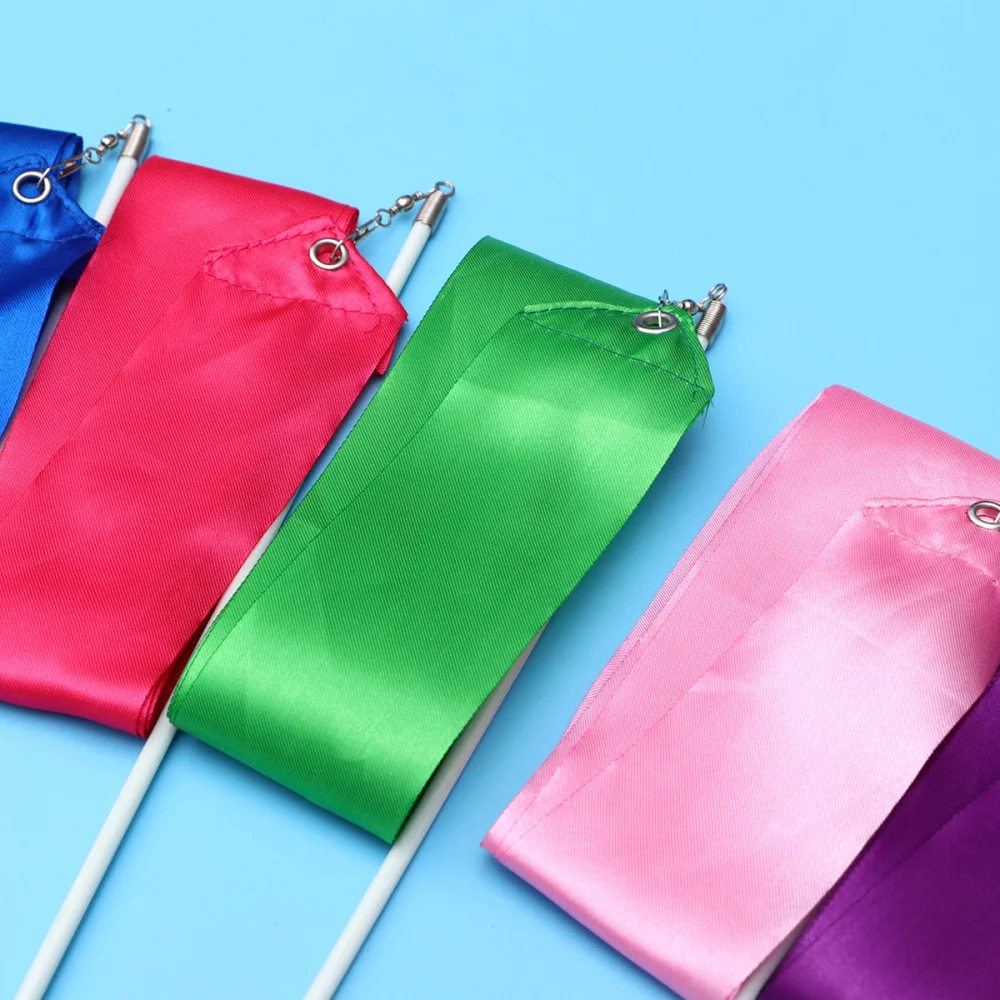 12pcs Colorful Rhytmic Gymnastics Winding Wandss Rhythmic Rhytmic Gymnastics Winding Ribbon Ballet Rhytmic Gymnastics Winding