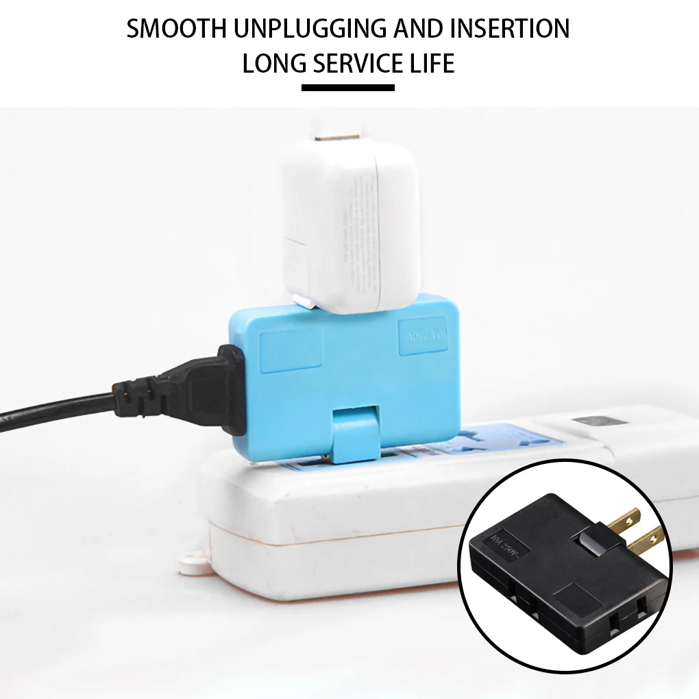 Wall Adapter Swivel Head Charger 3 in 1 Outlet Power Charger Wall Power Outlet Expander US Plug, Yellow