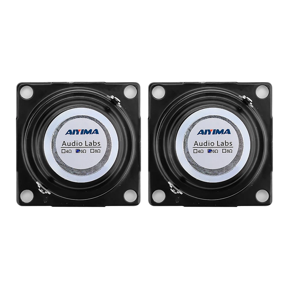 AIYIMA-Driver de alto-falante Full Range Mini, amplificador de som, coluna, unidades DIY Home Altifalante, 2 "Febre, 6 Ohm, 15 W, 2 pcs