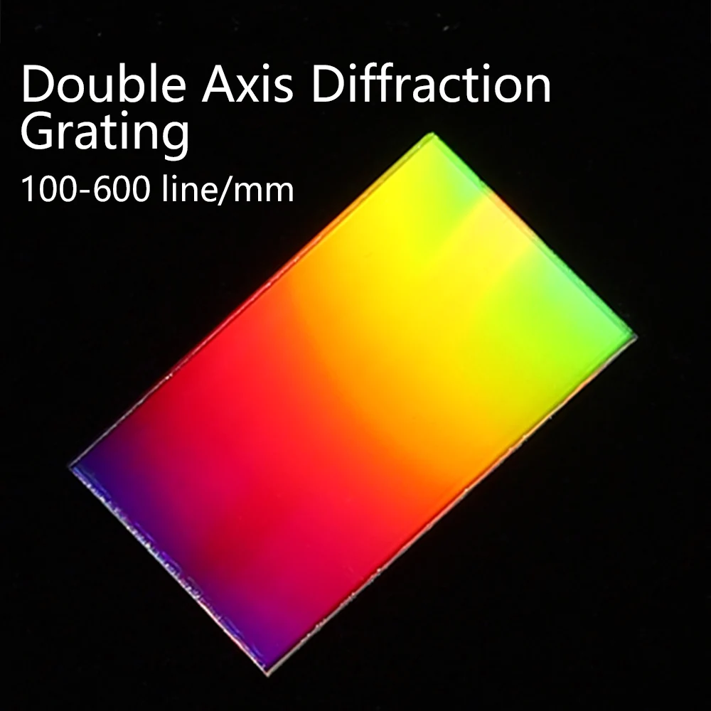 Double Axis Diffraction Grating sheet holographic 100-600 lines optical instrument Crosshair orthogonal measure interference