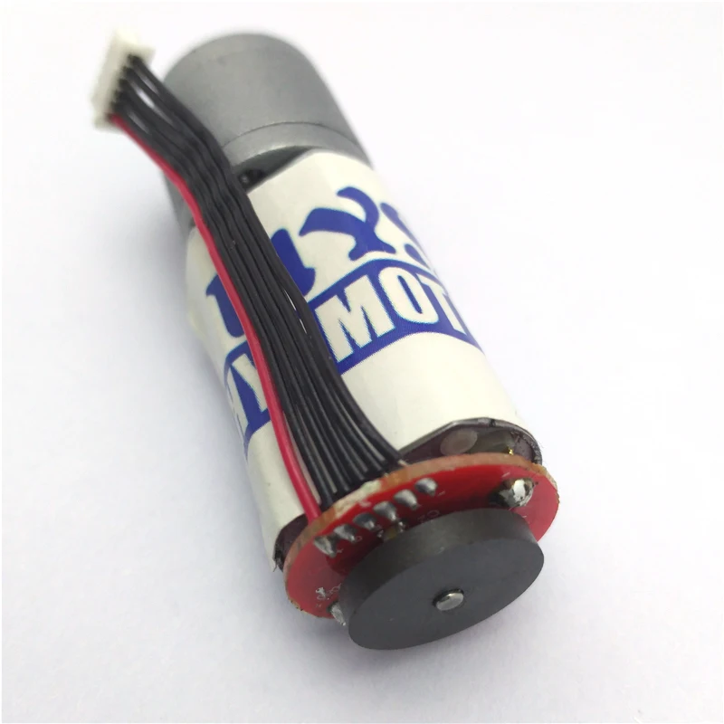 JGA20-180 DC Encoder Motor Electric 12V Metal Gear Motor Signal Feedback Reverse Reduction Speed DIY Engine