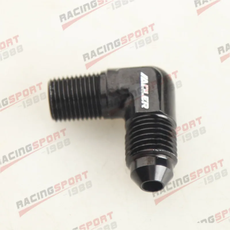 

AN4 4AN AN -4 to 1/8" NPT 90 Degree MALE ALUMINIUM FITTING ADAPTER