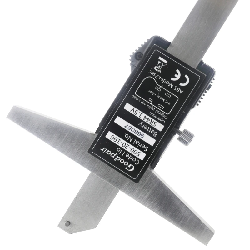 Imagem -05 - Medidor de Profundidade Digital Imperial Métrico de Aço Inoxidável Vernier Caliper Micrômetro Elétrico Digital 0150 mm