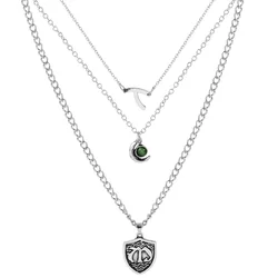 Hope Mikaelson Necklace Family Crest Pendant Wishbone Legacies Layer Necklace Women Cosplay Jewelry Wish Clavicle Chain