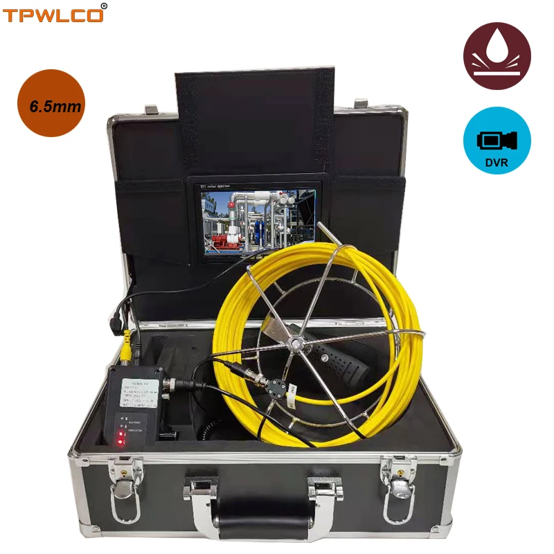 

7inch 1000TVL Pipe Video Endoscope Inspection System Support DVR 20m-50m Cable Diameter 6.5mm Industrial Drain Sewer Camera