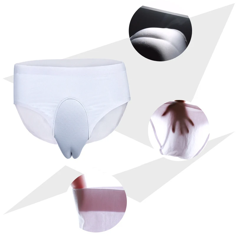 NEW Silicone Camel Toe Panty Fake Vagina Underwear Insert Shemale for Transgender Crossdresser