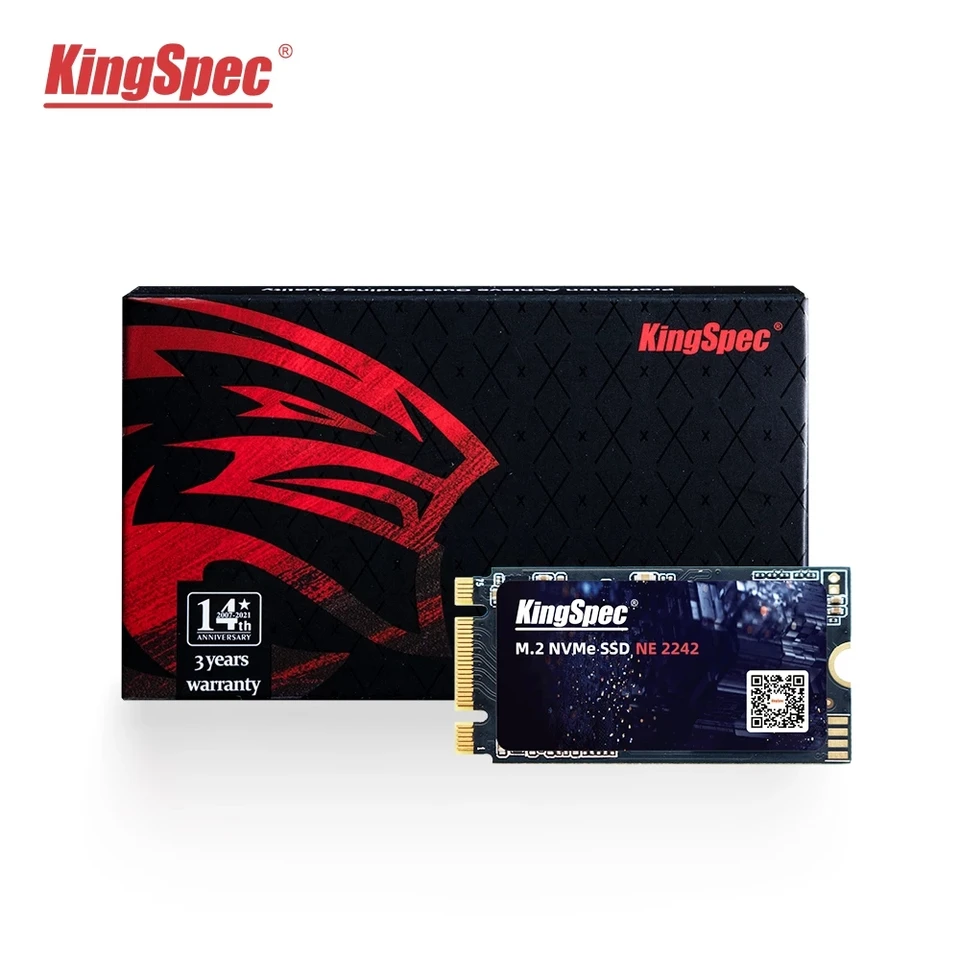 KingSpec M.2 NVMe SSD 2242 512GB PCIe 3.0x2