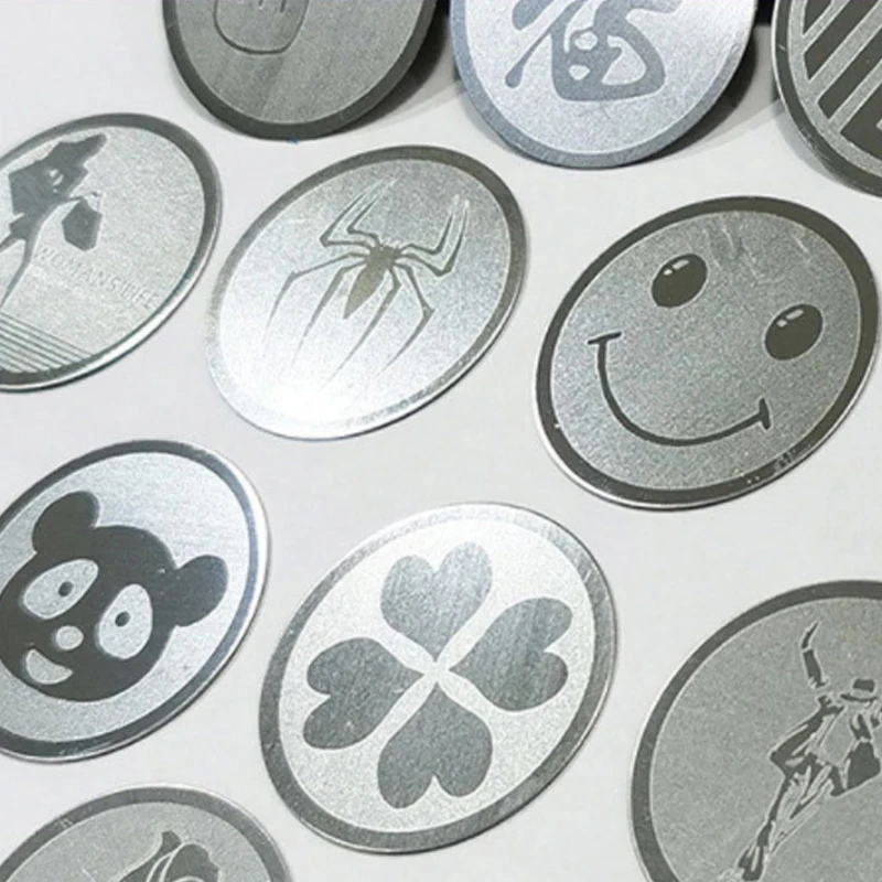 3pcs 35mm Laser pattern Metal Plate disk iron sheet for Magnet Mobile Phone Holder iron Plate Sticker For Car Phone Holder