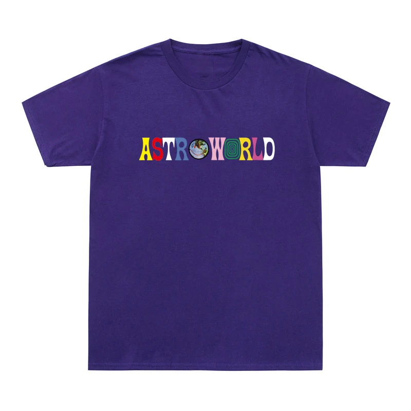 Summer Cool Hip Hop T Shirt Men Women Cactus Jack ASTROWORLD Harajuku Cotton T-Shirts WISH YOU WERE HERE Letter Print Tee Tops