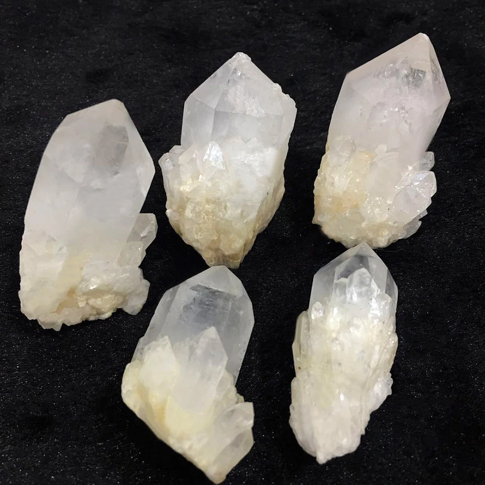 1PC Natural White Quartz Natural Stone Crystal Cluster Rock Mineral Specimens Raw Crystals for Aquarium Decoration Home Decor