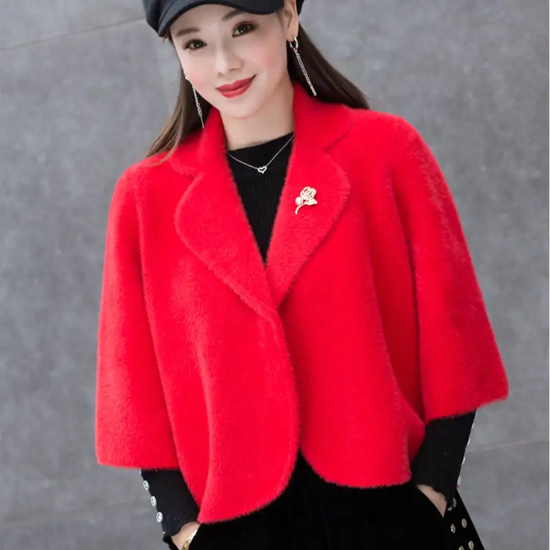 Women's Small Blazer Jacket Women's Cape Shawl Short Short Suit Women's Long Jacket Sweatshirt T-Shirt