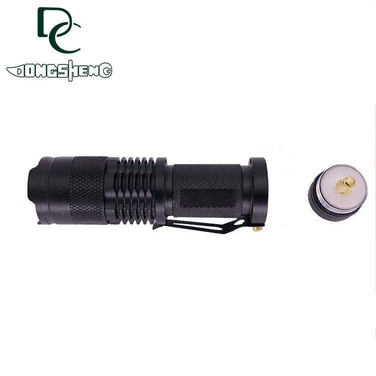 Portable Telescopic Zoom Flashlight, Emergency Dimmable, Outdoor Camping, Dual-Purpose Power Supply