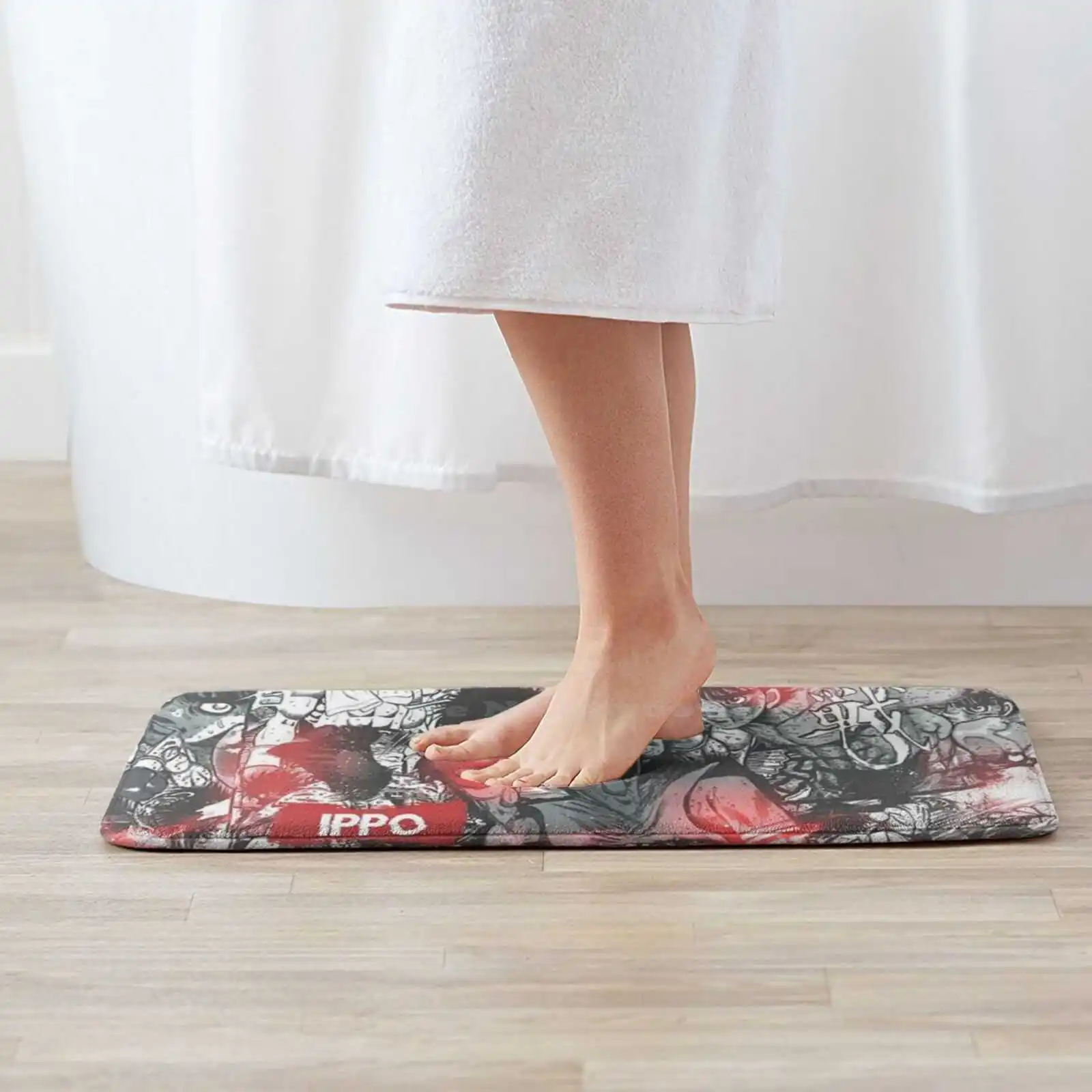 Makunouchi! Soft Cushion Home Carpet Door Mat Car Rug Sport Boxing Shonen Japan Manga Anime Spirit Never Give Up image 2