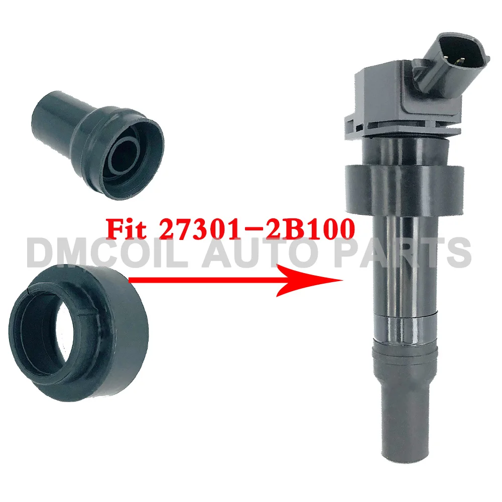 4 PCS IGNITION COIL RUBBER BOOTS FOR HYUNDAI VELOSTER I30 I40 IX35 KIA CARENS IV CEE'D SPORTAGE 1.6L 1.6GDI (2010-) 27301-2B100