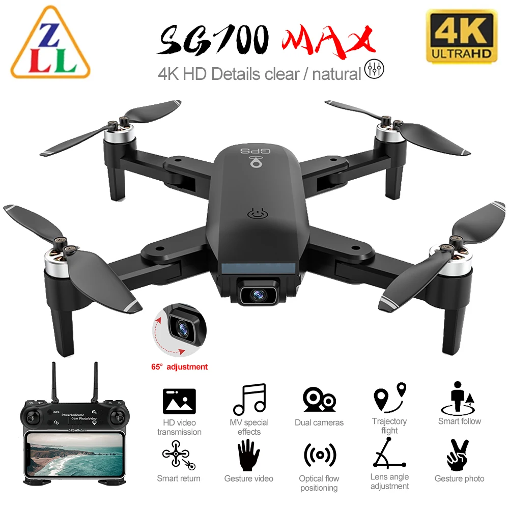 

SG700 MAX VS SG700 PRO GPS Drone 4K HD Camera Wide Angle 5G Drones Professional Brushless Optical Follow RC Quadcopter Dron