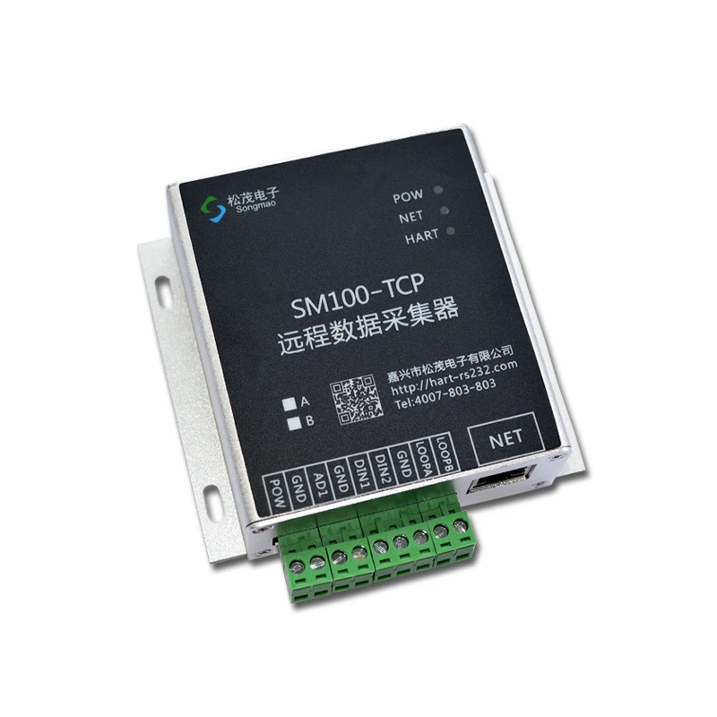 SM100-TCP HART to Modbus_ RTU/TCP Acquisition Module Gateway Ethernet Data Collector
