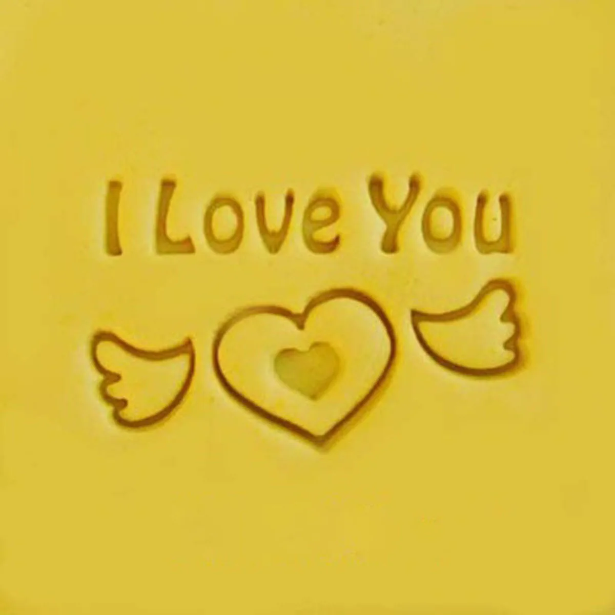 Transparent Acrylic Soap Stamp for Handmade Making, I Love you Letter Stamp, Home Cleaning Natural Seal, Chapter Tools