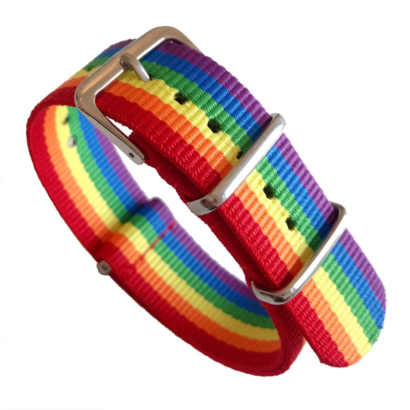 12 Pieces Rainbow Bracelet Lesbians Gays Bisexuals Transgender Woven Hand Rope LGBT Nepal Braided Men Couple Friendship Jewelry