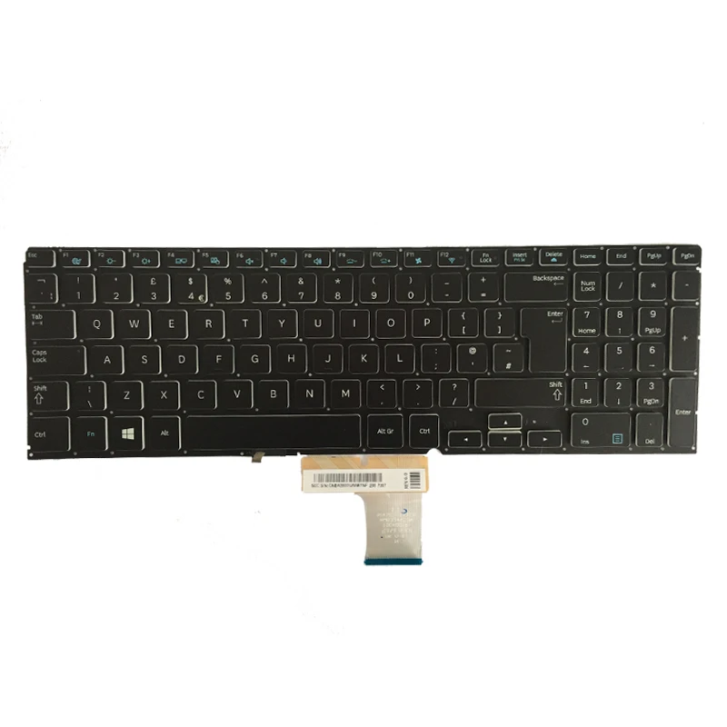 NEW!!! UK For Samsung NP700Z5A NP700Z5B keyboard UK laptop keyboard Frameless Without Backlit Paper