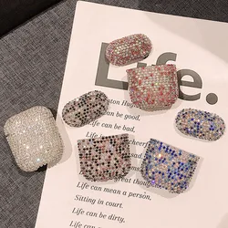 Casos de fone de ouvido luxo para apple airpods pro 2 1 bonito caso para airpod ar vagens pro 2 3 bling diamante casca dura capa protetora