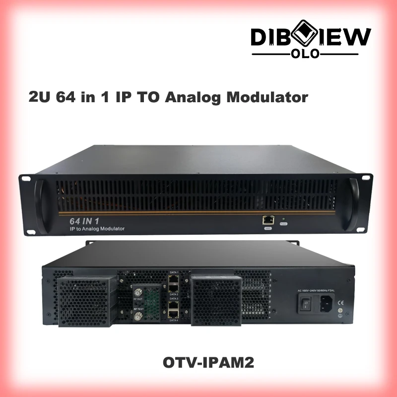 OTV-IPAM2 64 in 1 IP to PAL B/G/DK NTSC Analog RF Modulator For CATV Head-end System