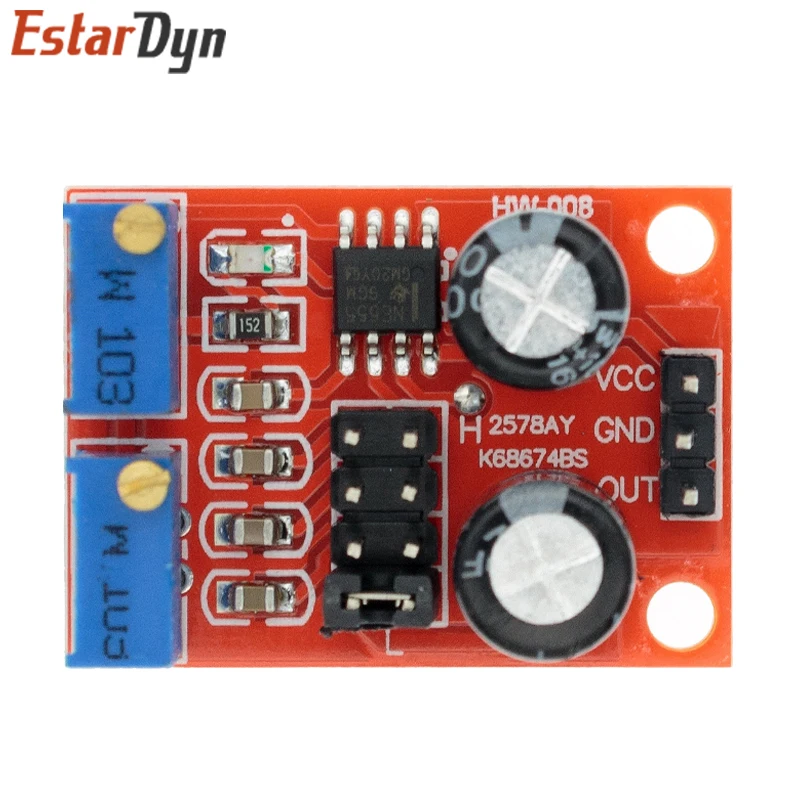 NE555 Pulse Frequency Duty Cycle Verstelbare Module 10Khz-200Khz Blokgolf Signaal Generator Voor Arduino Diy Kit