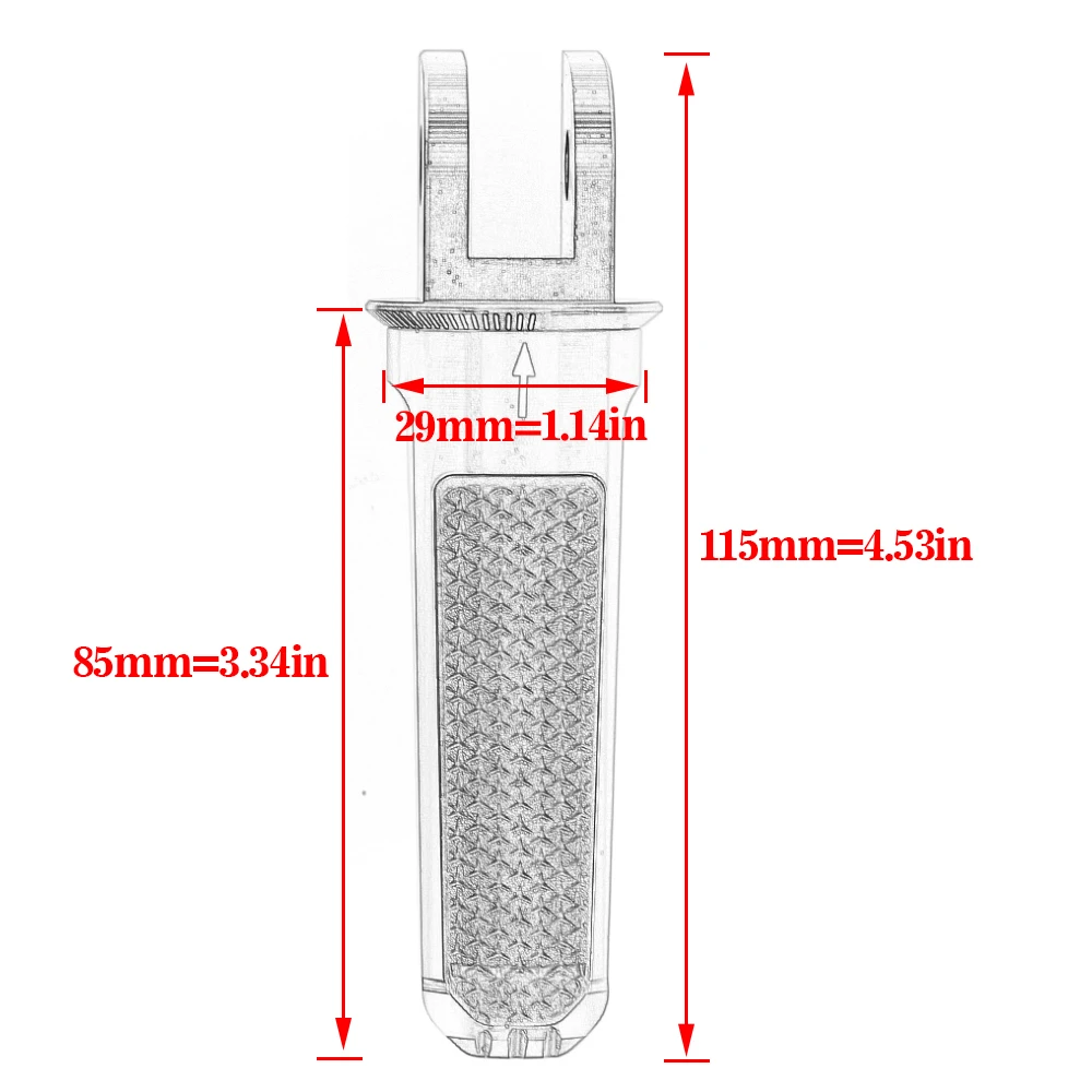 Front Foot Pegs Footrests for Suzuki GSR600 GSR 600 GSR750 GSR 750 GSX-R125 GSX-R600 GSX-R1000 GSXR125 GSXR 125 600 750 1000