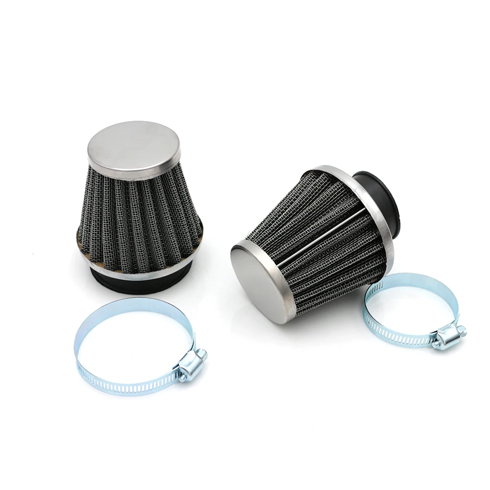 Universal 35mm 38mm 42mm 45mm 58mm Mushroom Head Motorcycle Carburetor Air Filter Cleaner Intake Pipe Modified Scooter