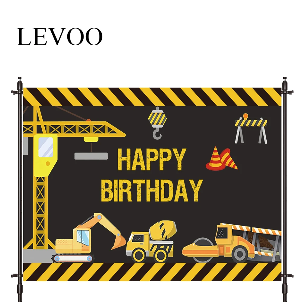 LEVOO Photographic Background Building Birthday Engineering Blender Backdrop Photo Shoot Photocall Photobooth Prop Custom