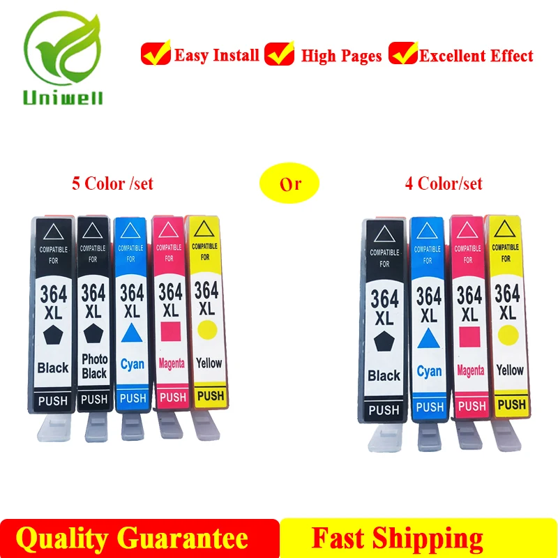 364XL New compatible ink cartridge For HP 364 Printer C510a C309A 3070A 3520 3522 4620 4622 5511 5512 5514 5515 5520 5522 5524