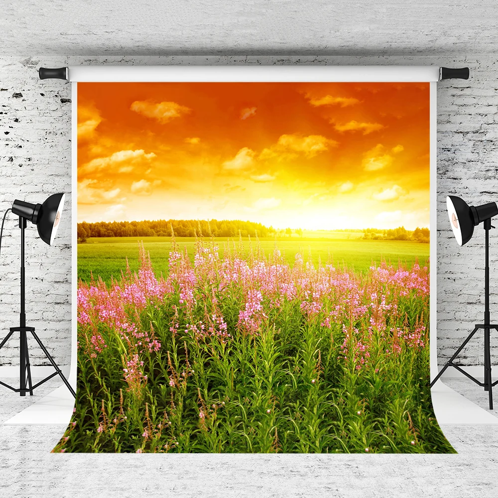 

VinylBDS 10X10FT Spring Scenery photography Background Scean Sunny flowers Studio Photo Backdrops For Photography