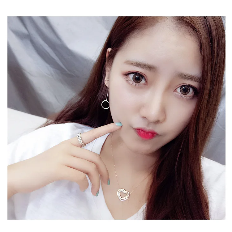 REETI 925 sterling silver Asymmetric circle Stud Earrings for Women Elegant Wedding Jewelry pendientes mujer moda 2019 Brincos
