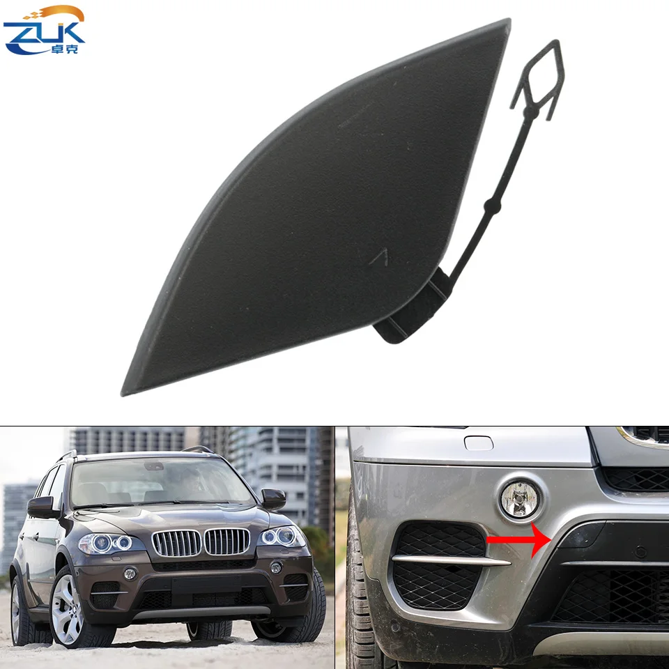 ZUK Front Towing Hook Cover For BMW X5 E70 LCI 2011 2012 2013 Bumper Hauling Hook Eye Trim Lid Trailer Garnish Cap 51117222744