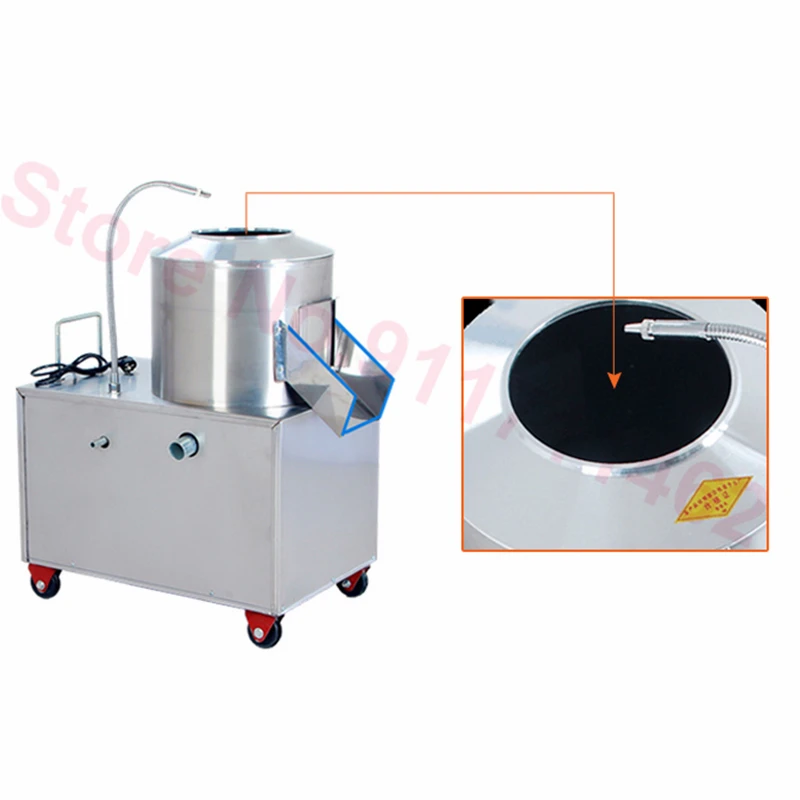 เครื่องปอกมันฝรั่งไฟฟ้าอัตโนมัติมันฝรั่งหวานมันฝรั่งเผือกปอกเปลือกเครื่องทําความสะอาด