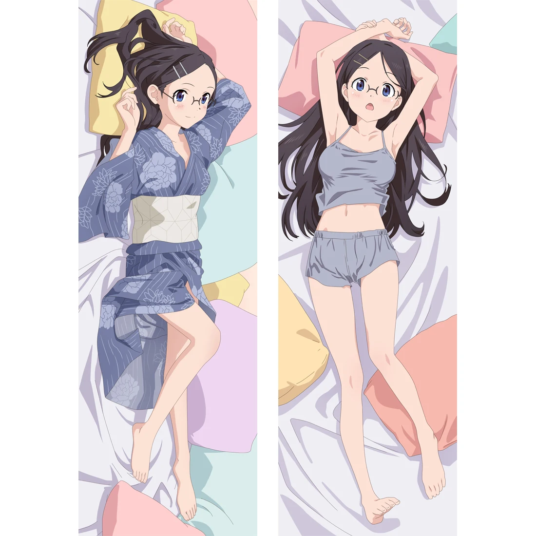 Mxdfafa Anime Encouragement of Climb Dakimakura Case Manga Pillow Cover Pillow Covers  3D Double-sided Hugging Body Pillowcase