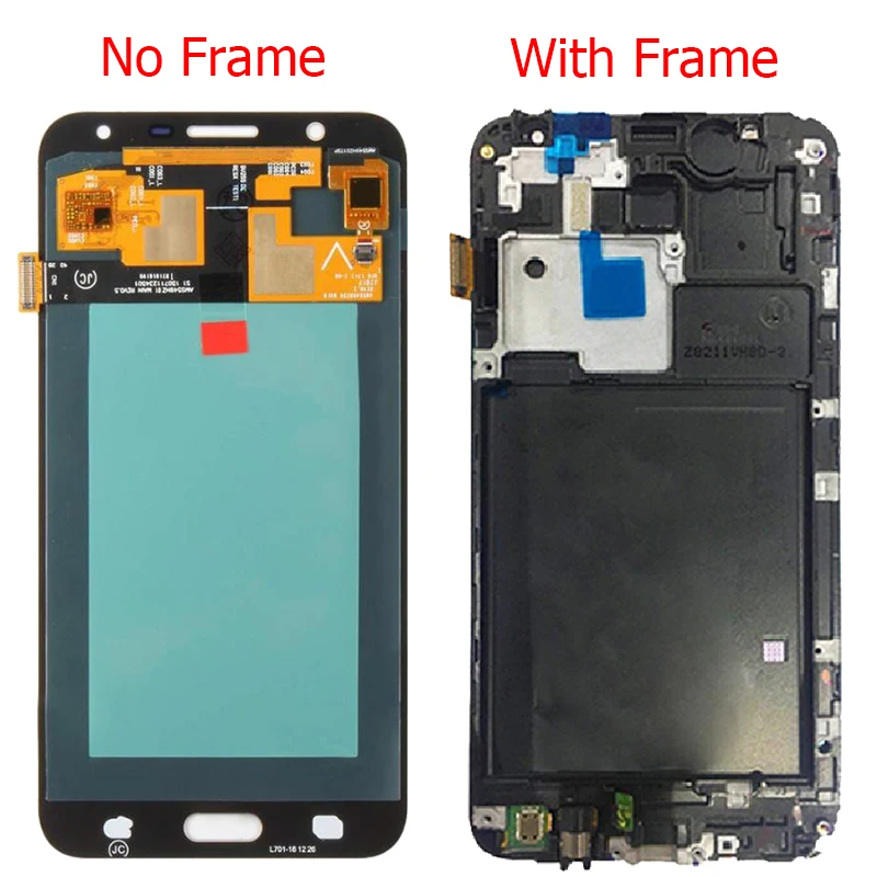 J701F LCD For Samsung J7 Neo Display With Frame Super AMOLED 5.5