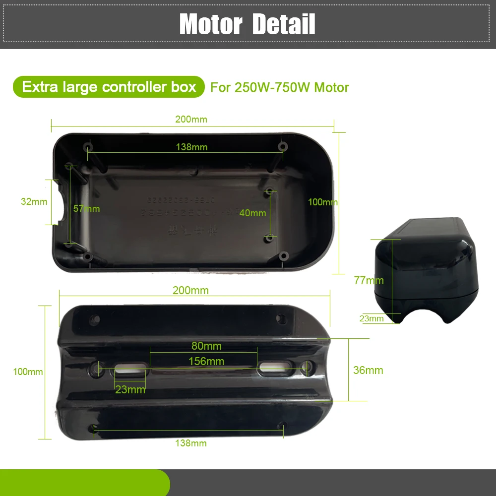 Kontroler Ebike Box 36V 48V 250W 350W 500W 1000W maลy/duลผy/bardzo duลผy rozmiar dla kontrolera e bike zestaw do konwersji roweru elektrycznego