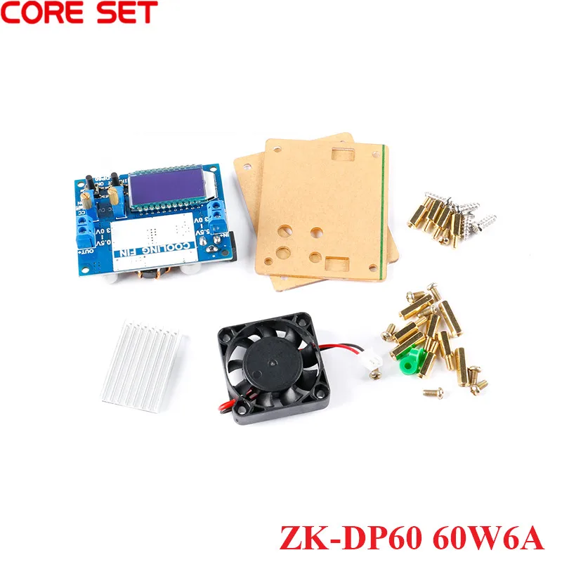 ZK-DP60 Step Down Up Power Supply Module 60W6A High-Power Adjustable Buck Boost Power Module With LCD Display Shell New