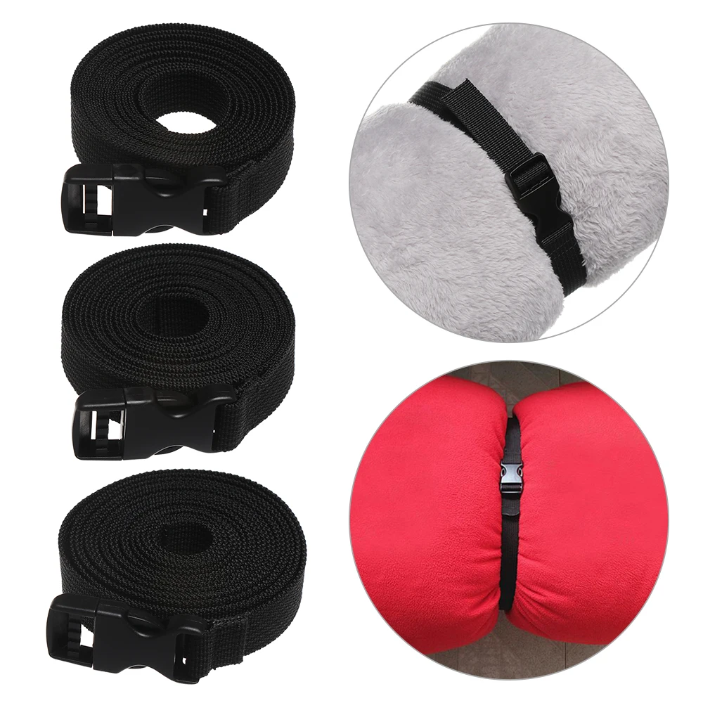 2cm Width 0.5~3M Nylon Cargo Tie Travel Tied Kits Sleeping Bag Tighten Release Buckle Down Luggage Holder Outdoor Camping Tool